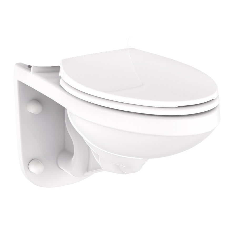 Maxwell® Toilet Bowl, Wall Mount, 4 in Rough, ADA, Elongated, White