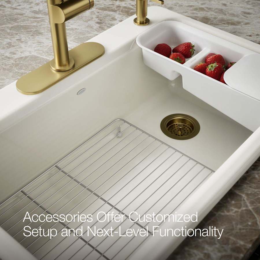 Riverby 33" Single Basin Top-Mount Enameled Cast-Iron Kitchen Sink