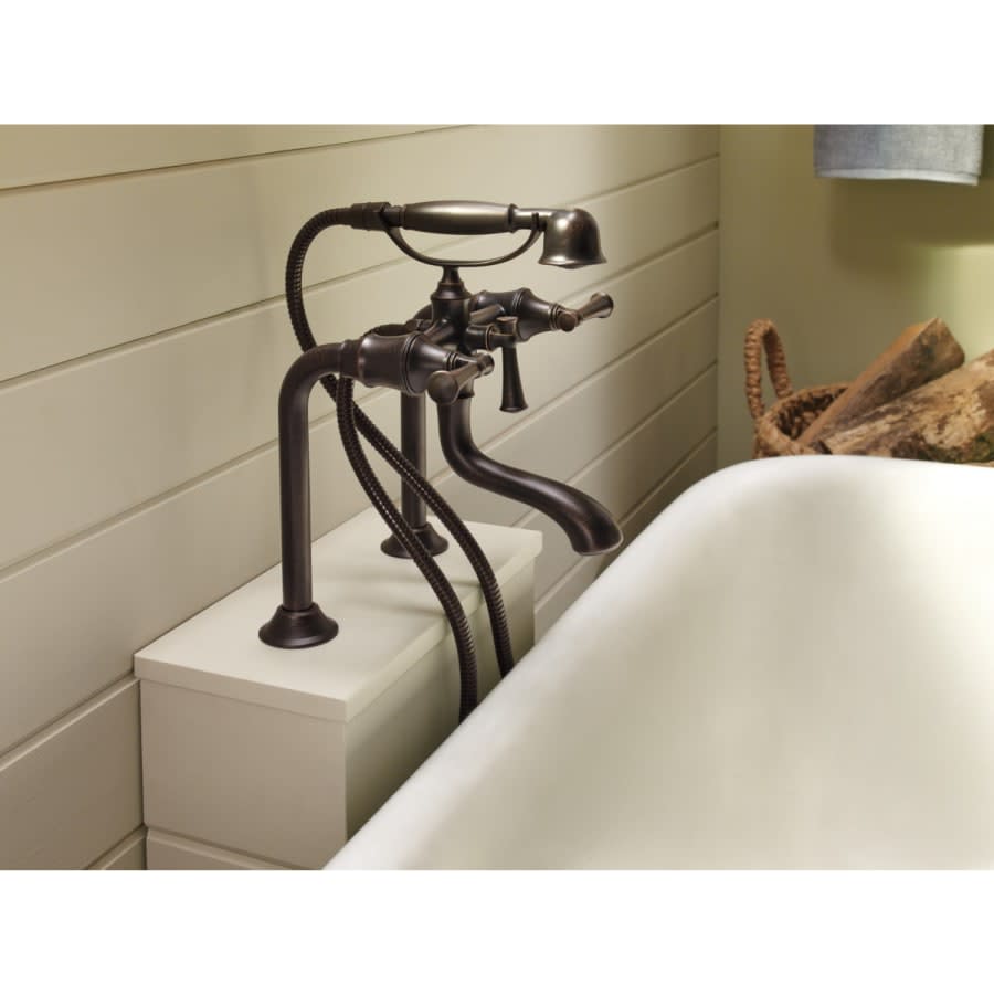 Wall, Deck or Floor Mount Two Handle Tub Filler Body Assembly - Less Riser/Unions, Trim Kit and Handles