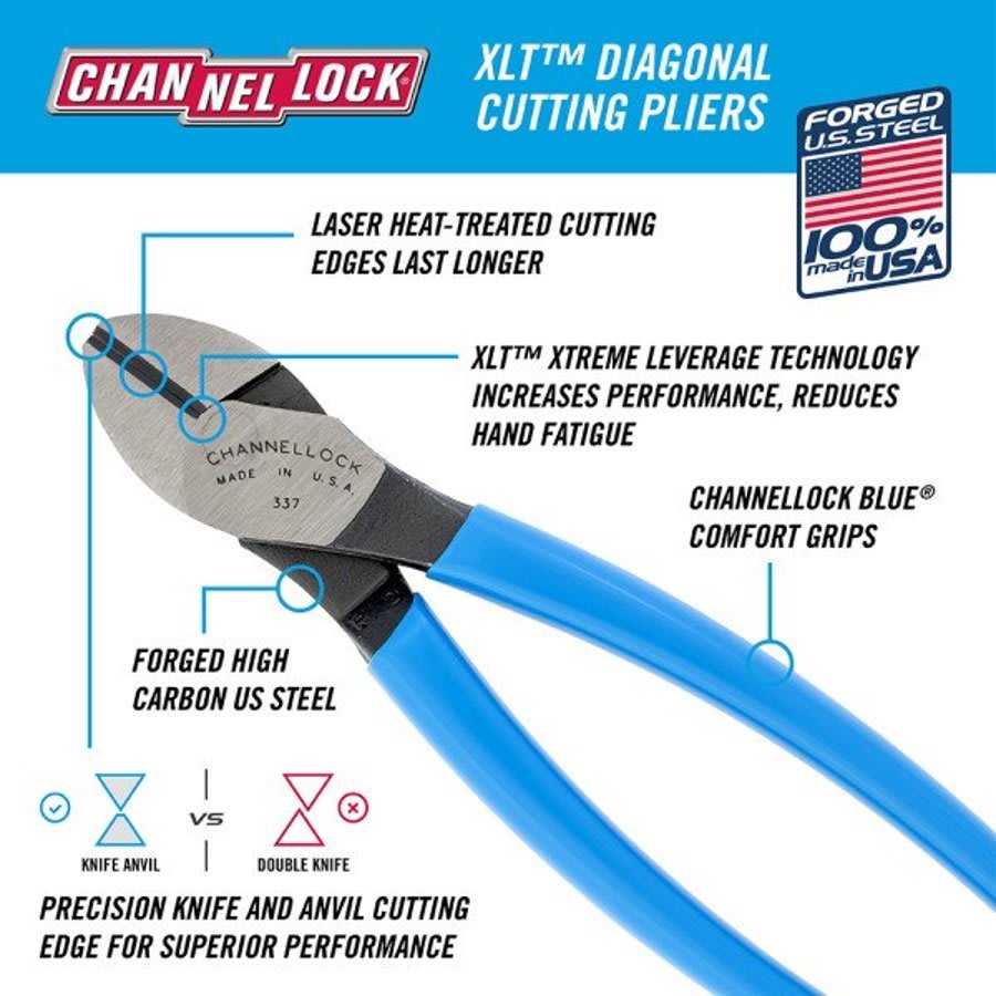 7 in HL Diaganol Cutting Plier, Lap XLT