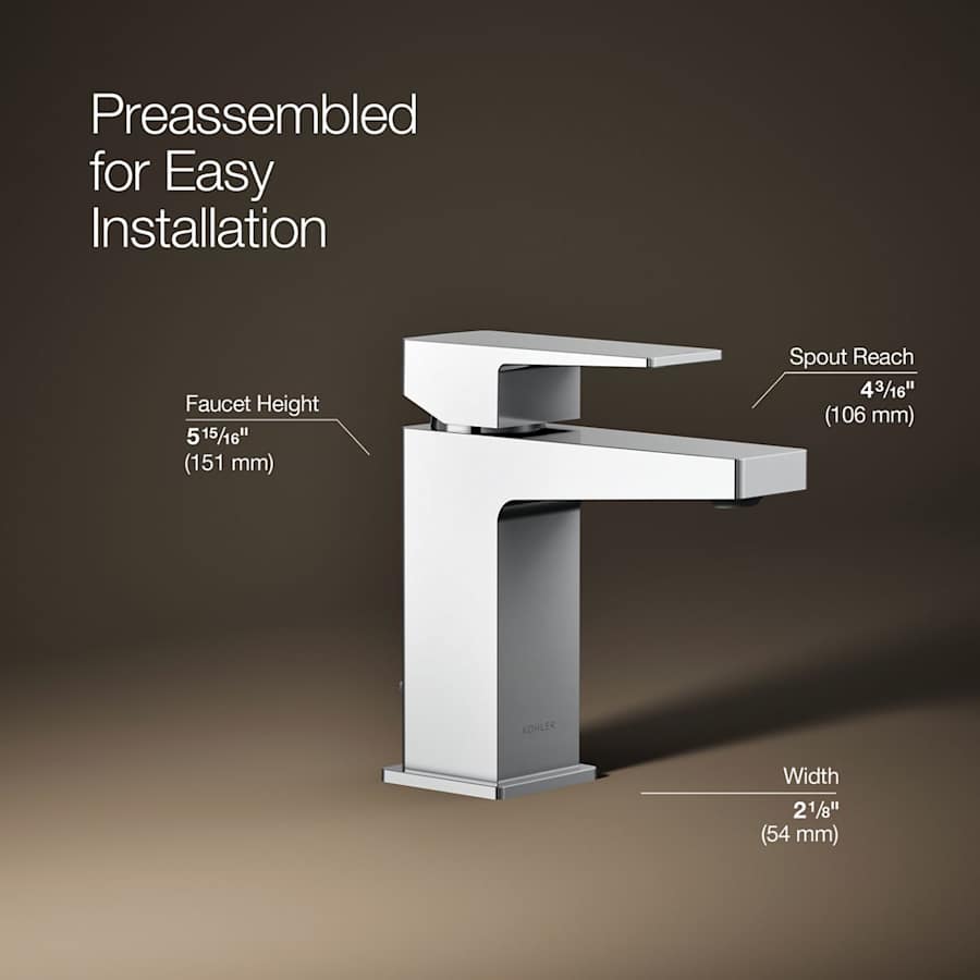 Honesty 1.2 GPM Single Hole Bathroom Faucet with Pop-Up Drain Assembly