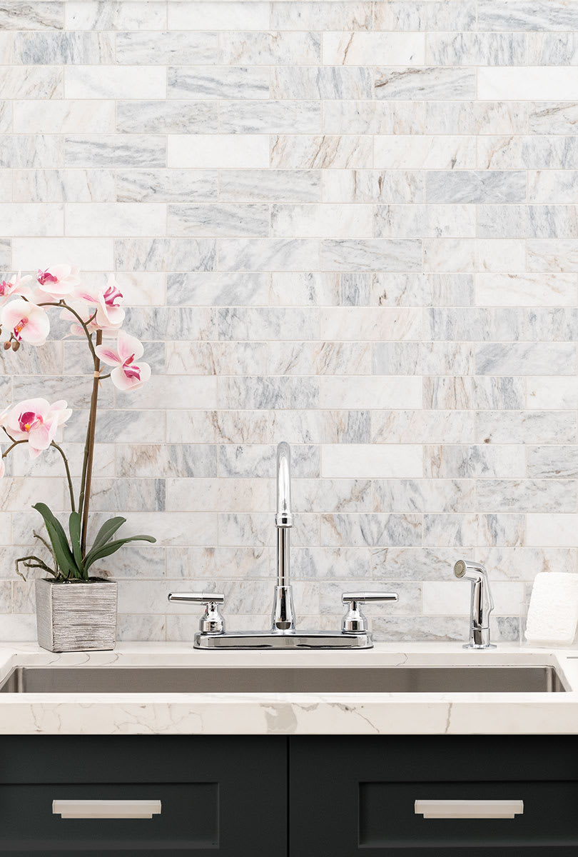 Capri Blue Honed Subway Tile