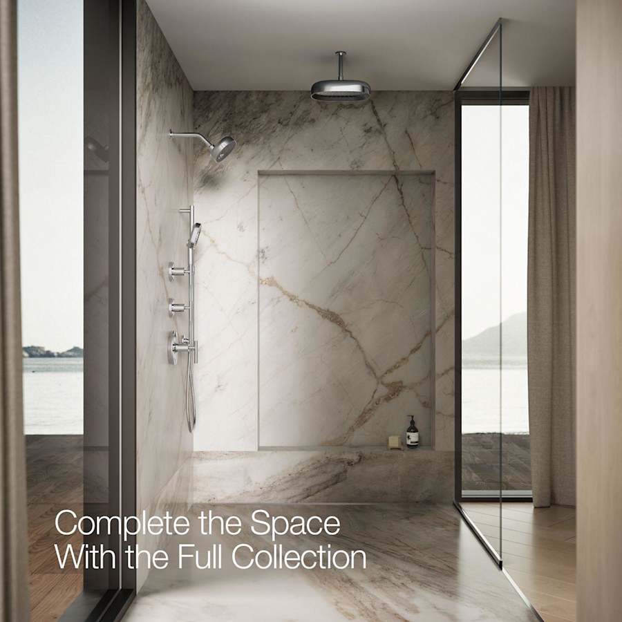 Statement 2.5 GPM Multi Function Shower Head with MasterClean Sprayface and Katalyst Air Induction Technology