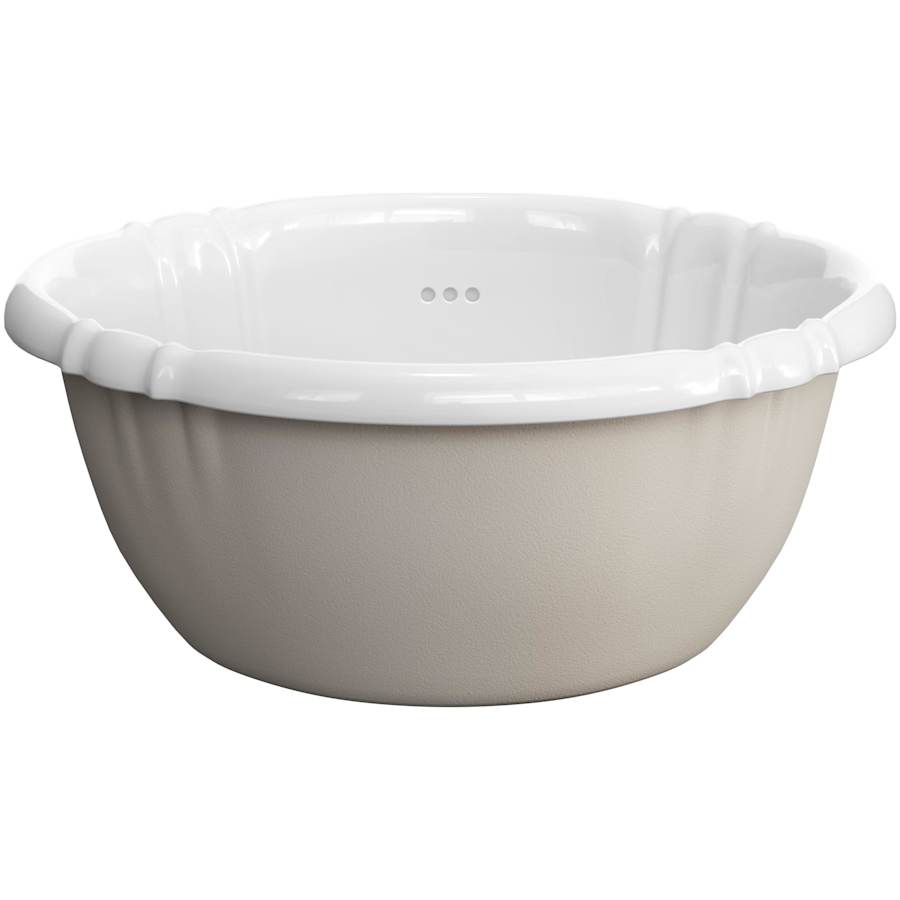 Richardson 17-5/8" Oval Vitreous China Drop In Bathroom Sink with Overflow