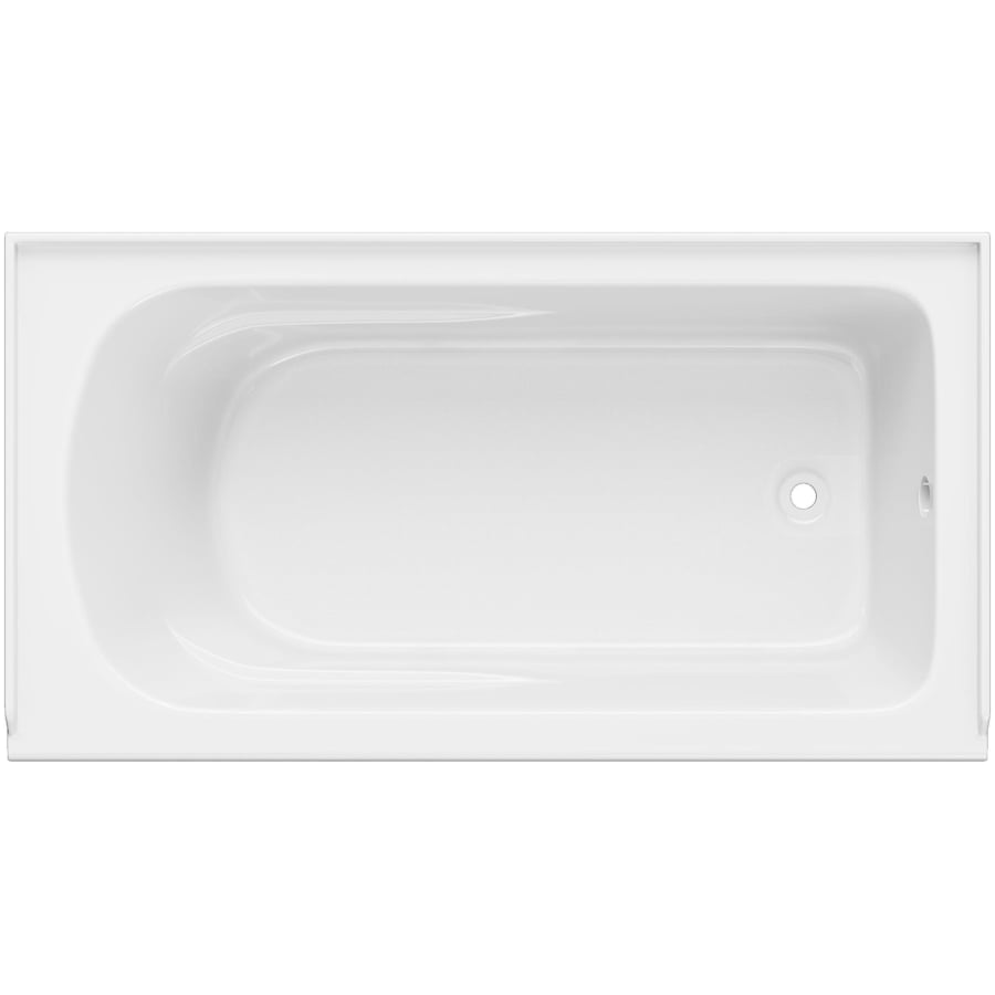 Hillsboro 60" Three Wall Alcove Acrylic Soaking Tub with Right Drain