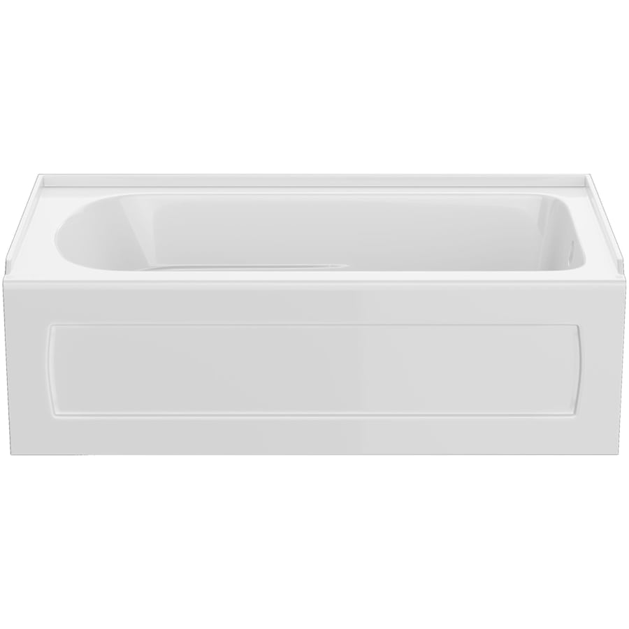 Hillsboro 60" Three Wall Alcove Acrylic Soaking Tub with Right Drain
