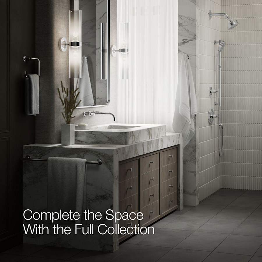 Purist 1.2 GPM Wall Mounted Widespread Bathroom Faucet