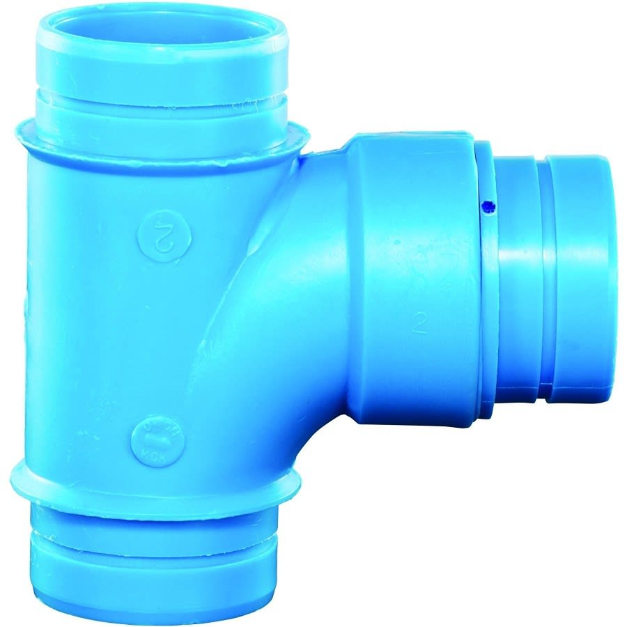 Blueline™ Acid Waste Sanitary Tee, 4 in, Polypropylene