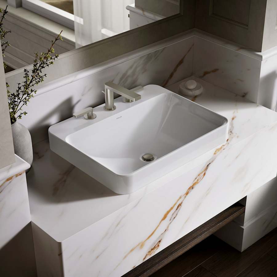 Vox 22" Vessel / Drop In Sink with Overflow
