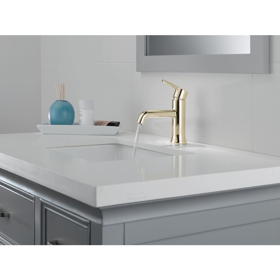 Trinsic 1.2 GPM Single Hole Bathroom Faucet with Metal Push Pop-Up Drain Assembly - Limited Lifetime Warranty