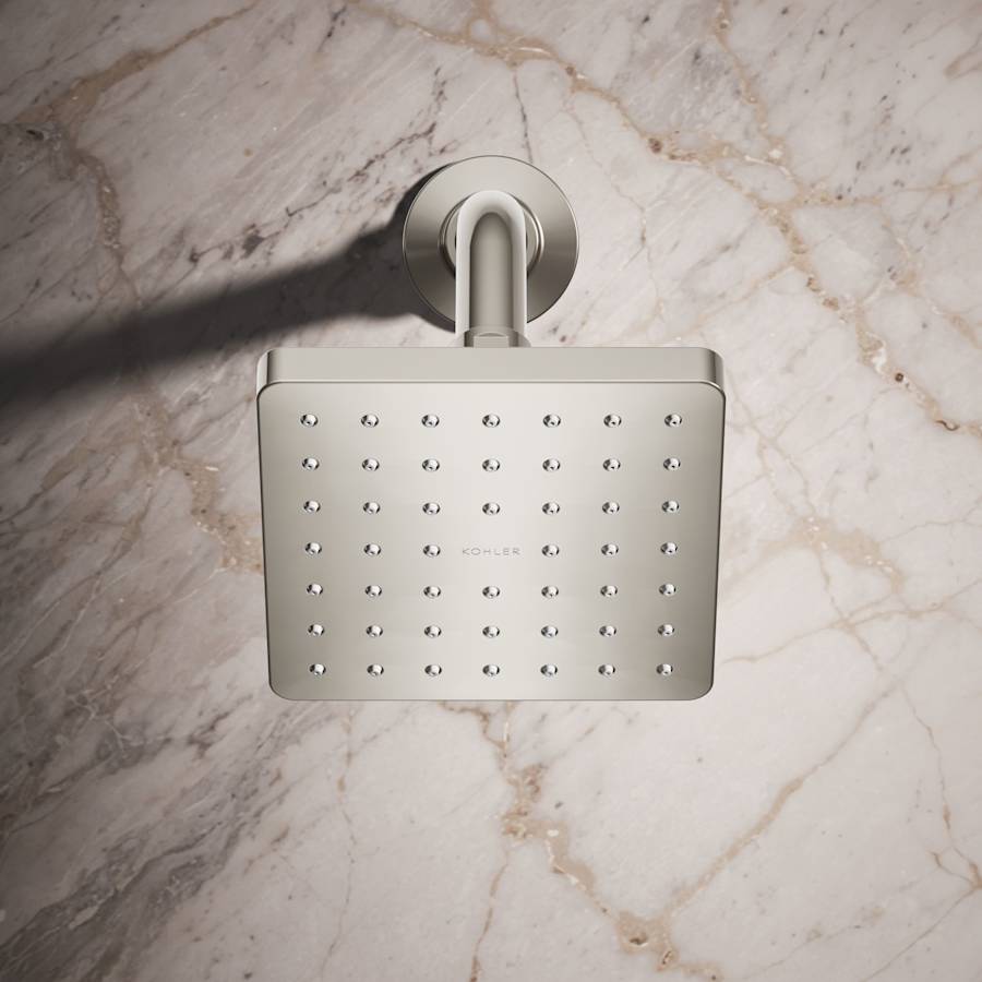 Parallel 2.5 GPM Single Function Shower Head With Katalyst Air-Induction Spray Technology