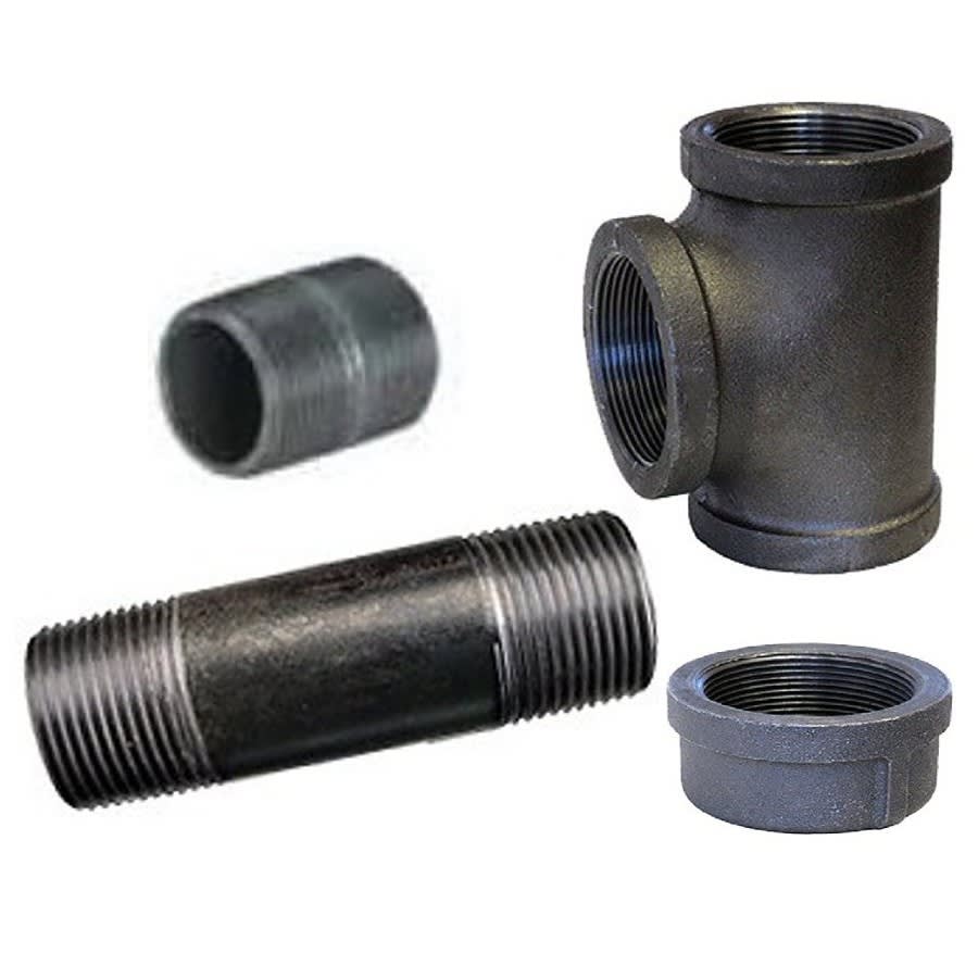 Drip Leg Kit for Gasline, Black, 3/4 in