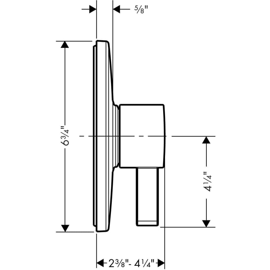 Ecostat Pressure Balanced Valve Trim Only - Less Rough In