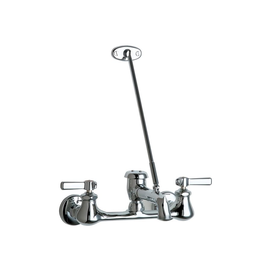 Utility Sink Faucet, Wall Mount, ADA, Lever Handle, Polished Chrome