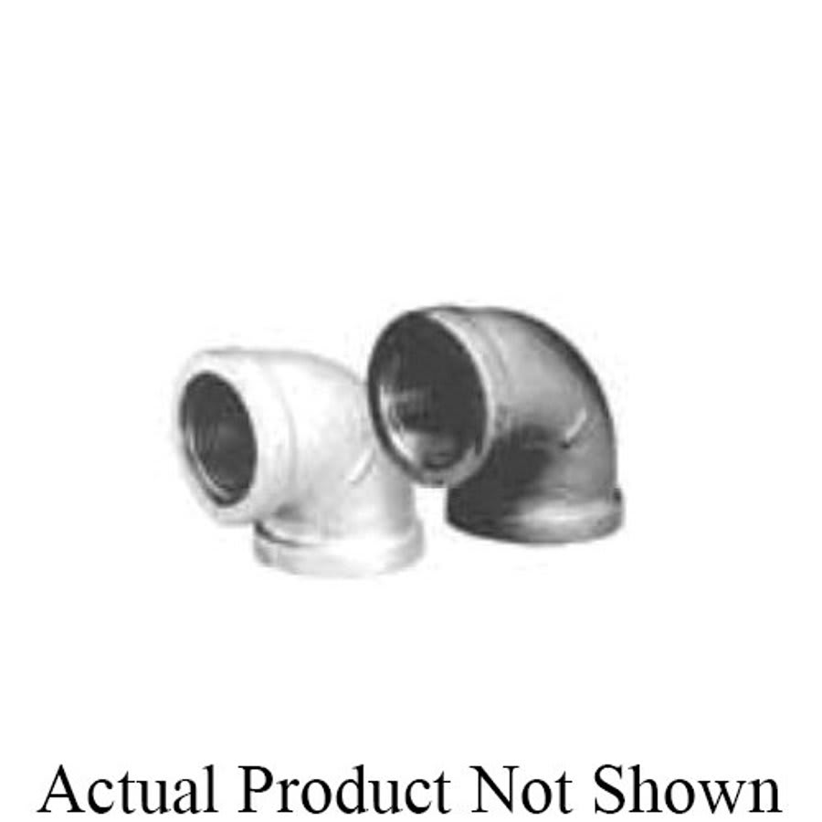 90 deg Elbow, 6 in, FNPT, 150 lb, Malleable Iron, Galvanized