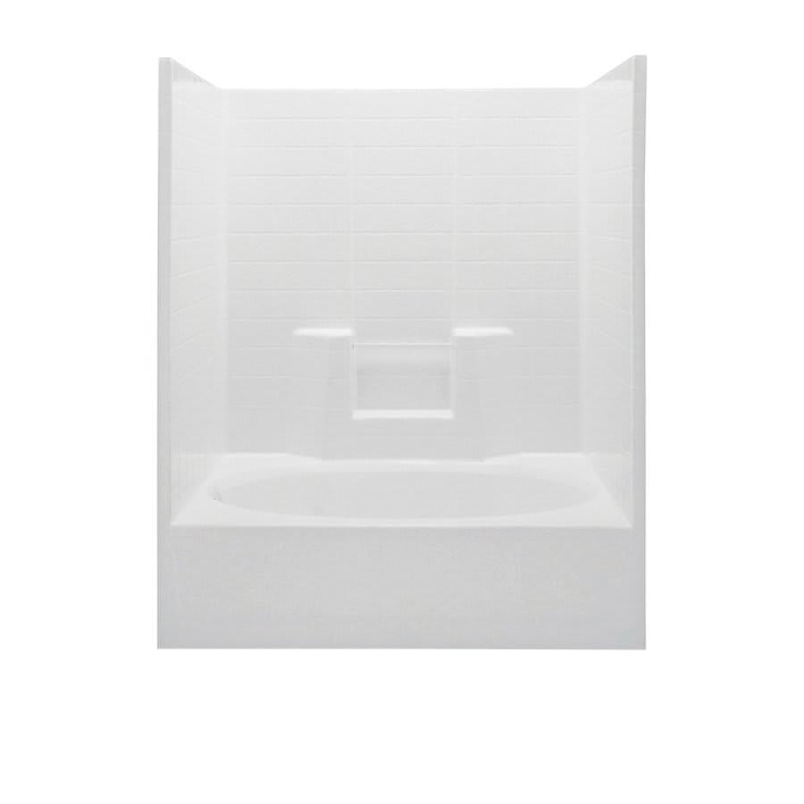 Everyday 1-Piece Tub & Shower, 72 x 60 in, Left Hand Drain, White