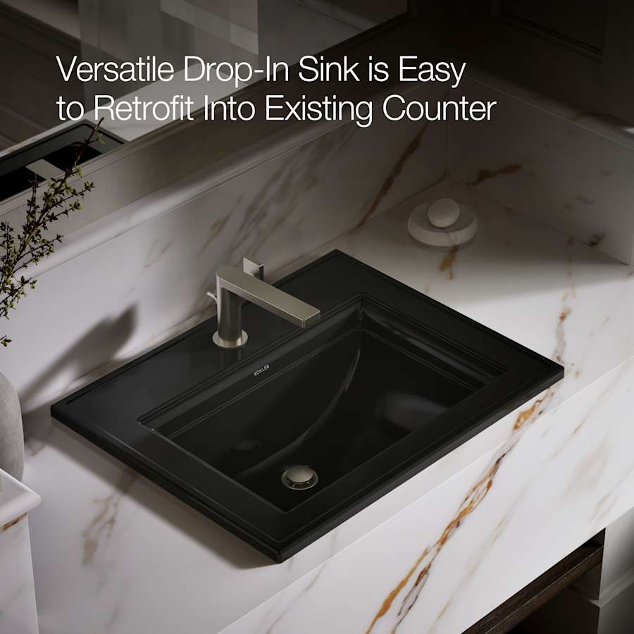 Memoirs Stately 17" Drop In Bathroom Sink with 1 Hole Drilled and Overflow