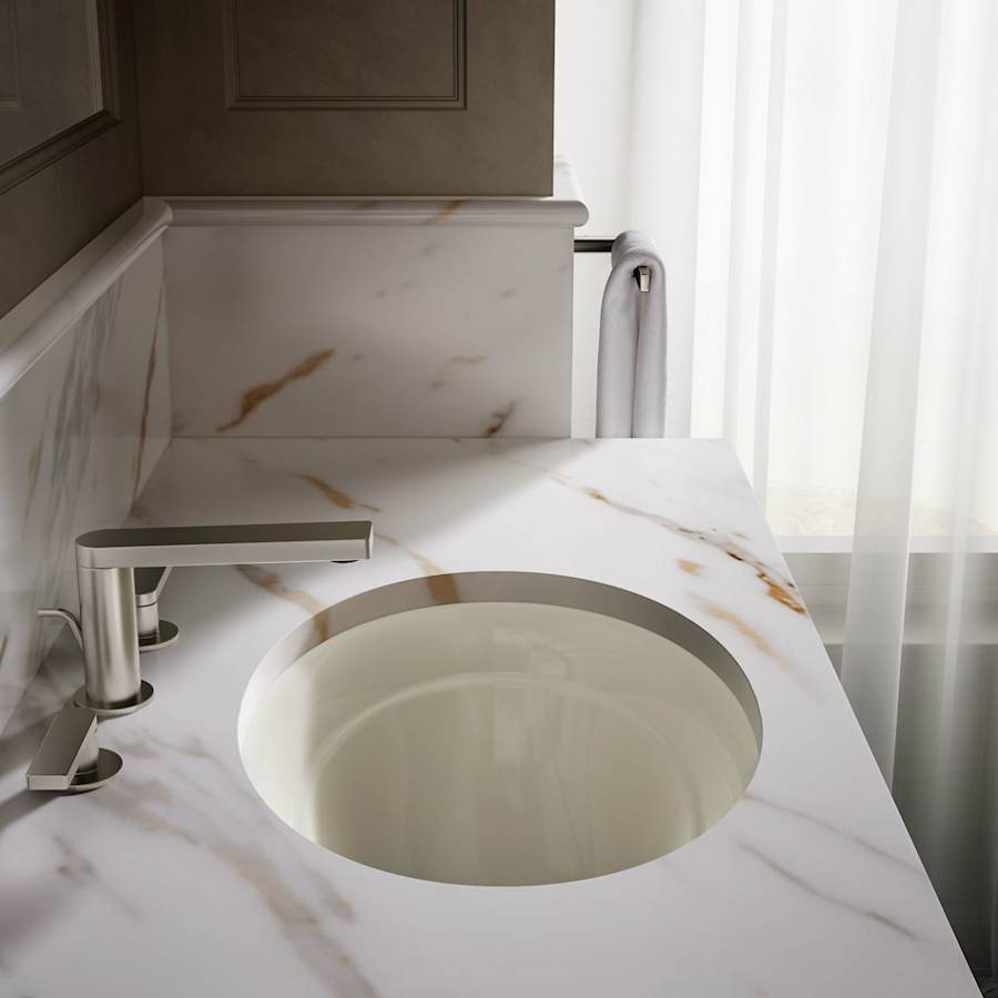 Serif 20-5/8" Undermount Cast Iron Bathroom Sink