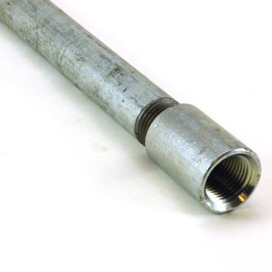 Galvanized T&C Steel Pipe, A53A, 1-1/2 in, 10-1/2 ft L