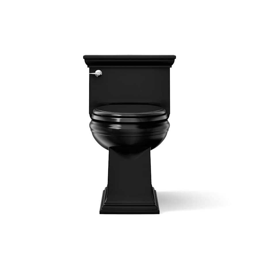 Memoirs 1.28 GPF Compact Elongated One-Piece Comfort Height Toilet with AquaPiston and Glenbury Quiet-Close Seat Included