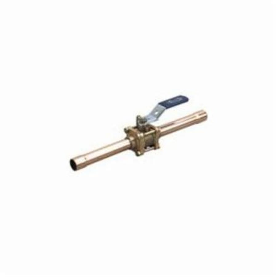 3-Piece Ball Valve, 1/2 in, C, Full Port, Stainless Steel Ball, Bronze