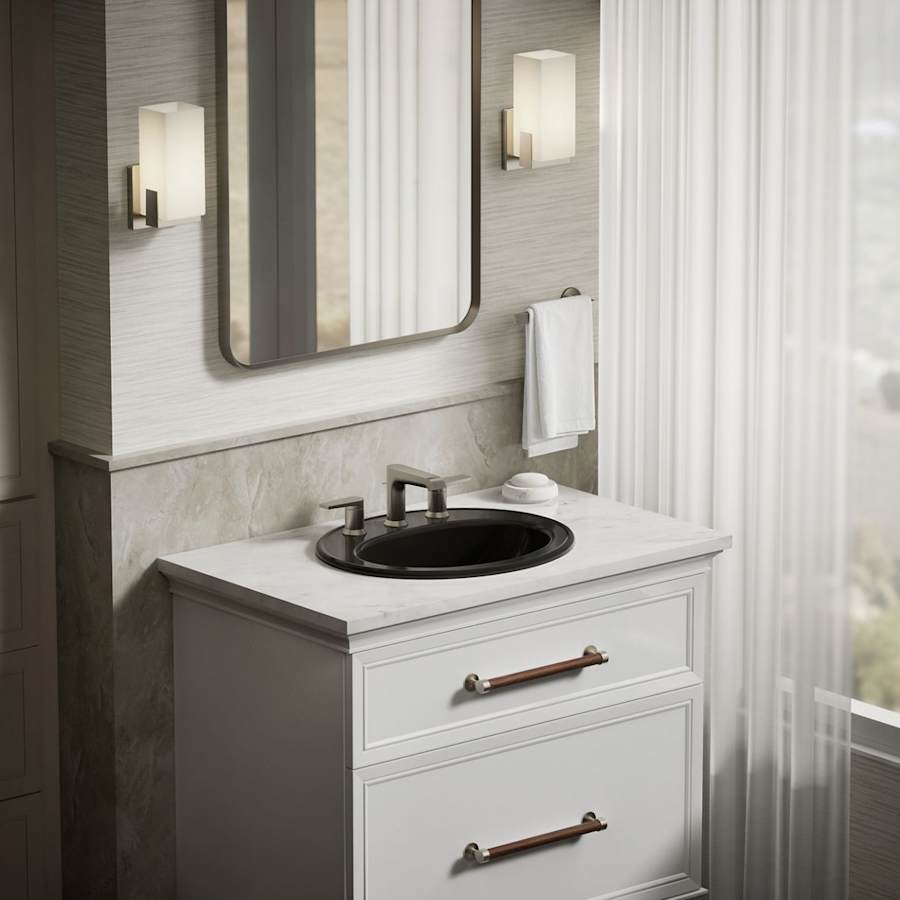 Pennington 16" Drop In Bathroom Sink with 3 Holes Drilled and Overflow