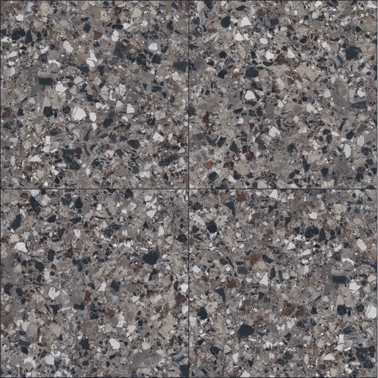 MILZETTI PEBBLE DARK BR 24X24