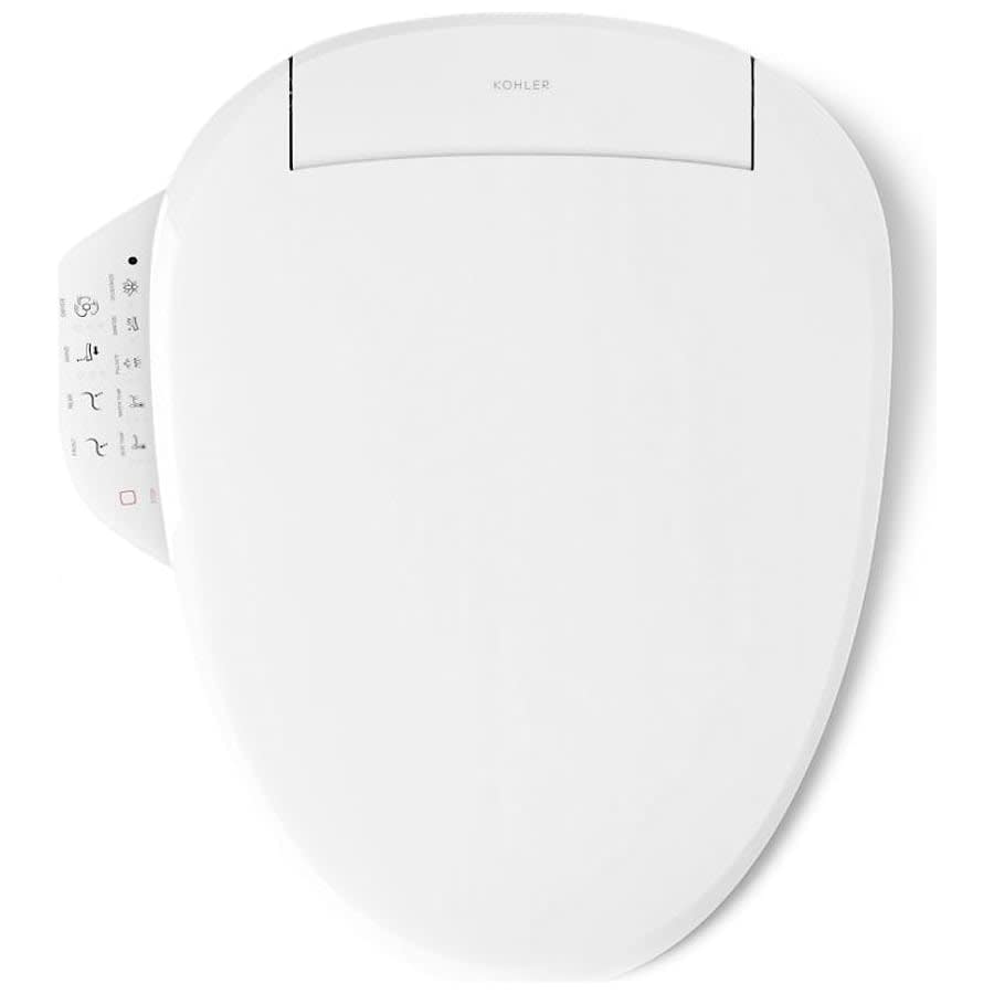 PureWash E590 Elongated Bidet Toilet Seat with Heated Seat, Self-Cleaning UV Technology, Adjustable Water Temperature, Warm-air Drying, and 2 Spray Options