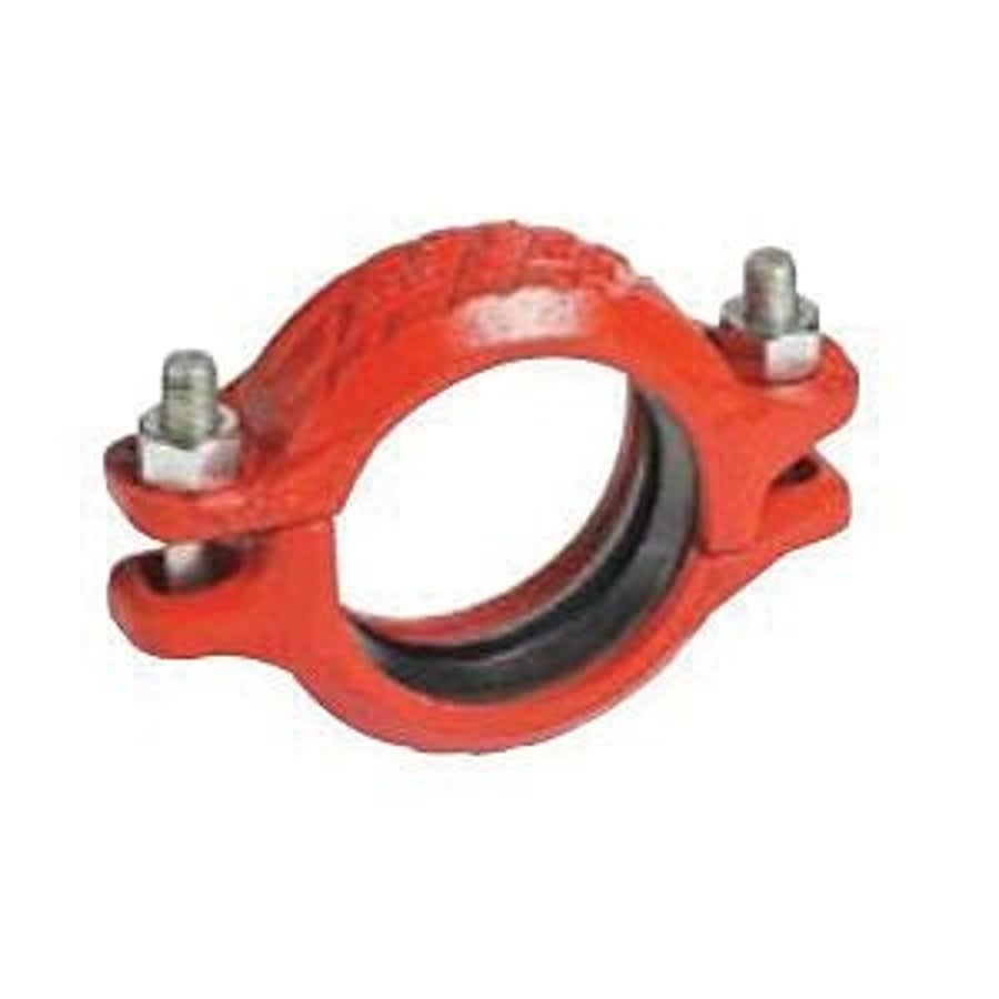 Rigid Coupling, 1-1/2 in, Groove, Ductile Iron, Enamel Painted