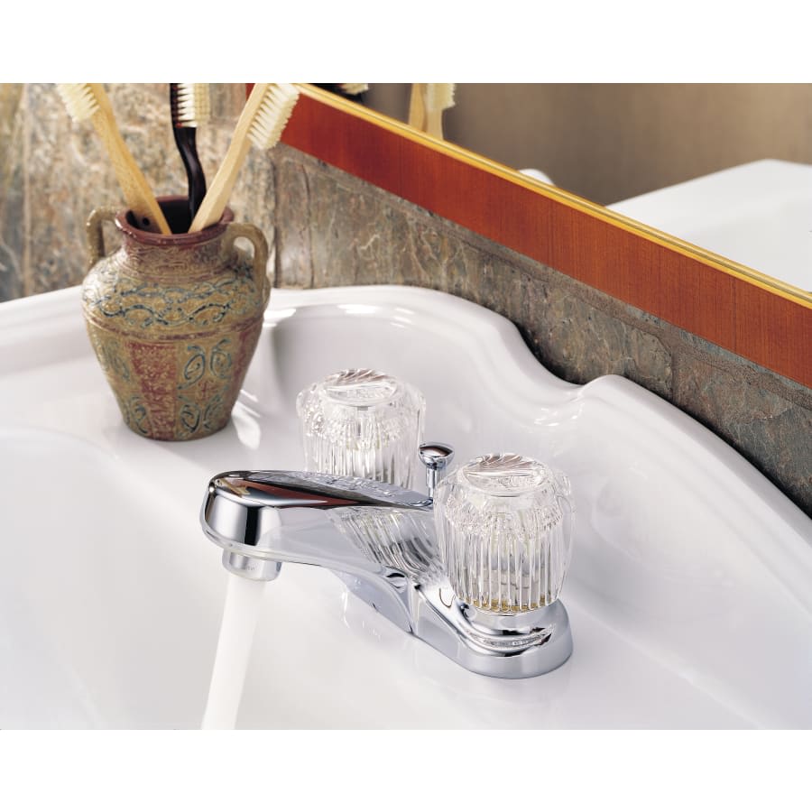 Classic Centerset Bathroom Faucet with Pop-Up Drain Assembly - Includes Lifetime Warranty