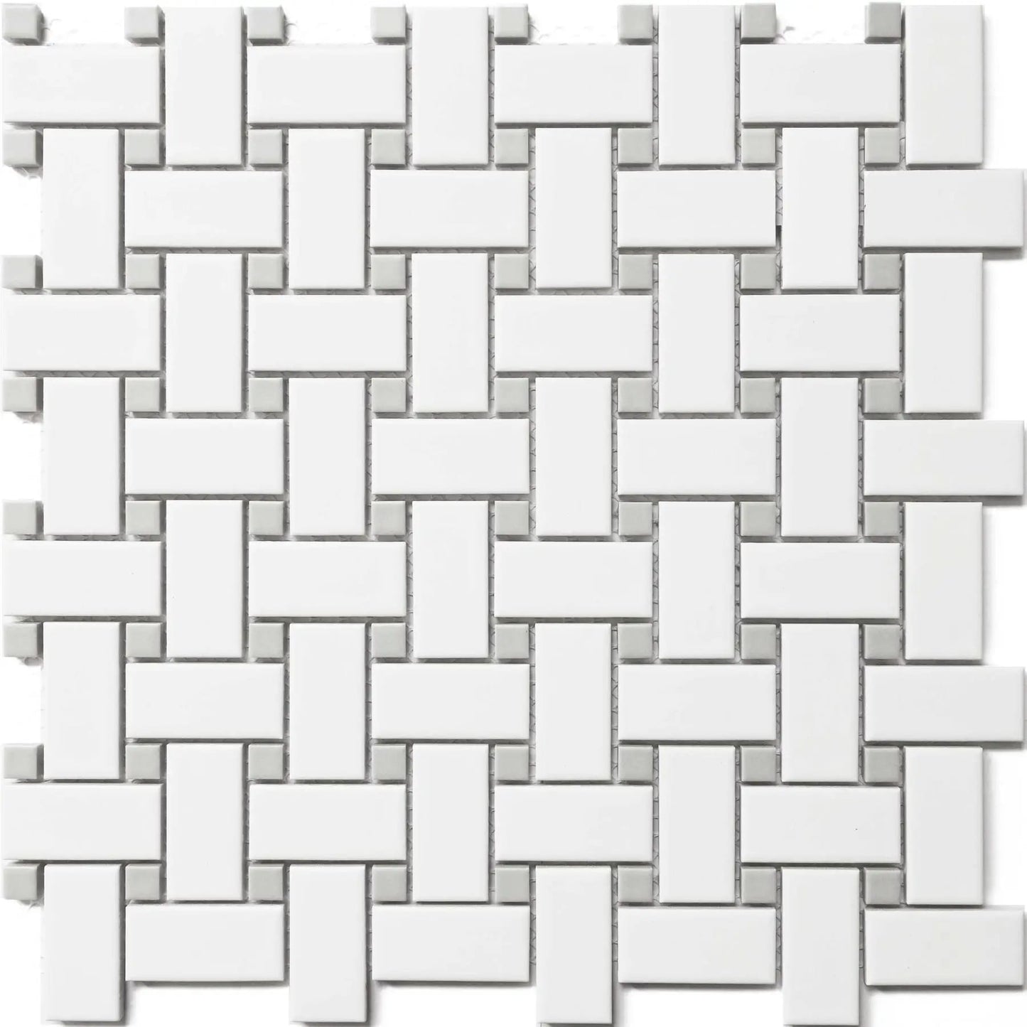 MG GR 12X12 MOS. BASKET WEAVE DOT
