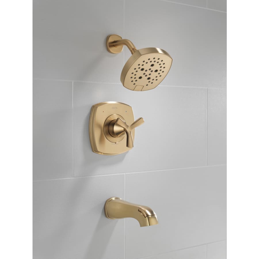 Stryke Monitor 14 Series Single Function Pressure Balanced Tub and Shower with Cross Handle - Less Rough-In Valve