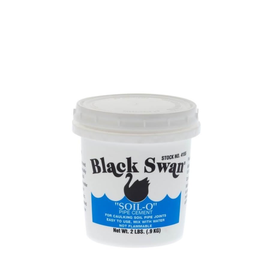 Soil Pipe Cement, 1 lb, Black, For Cast Iron