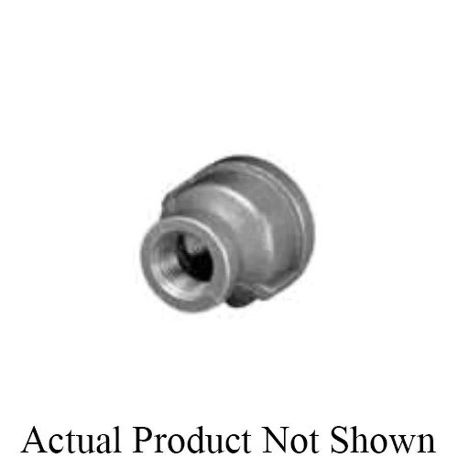 Reducer Coupling, 3/4 x 1/8 in, FNPT, 150 lb, Malleable Iron, Black