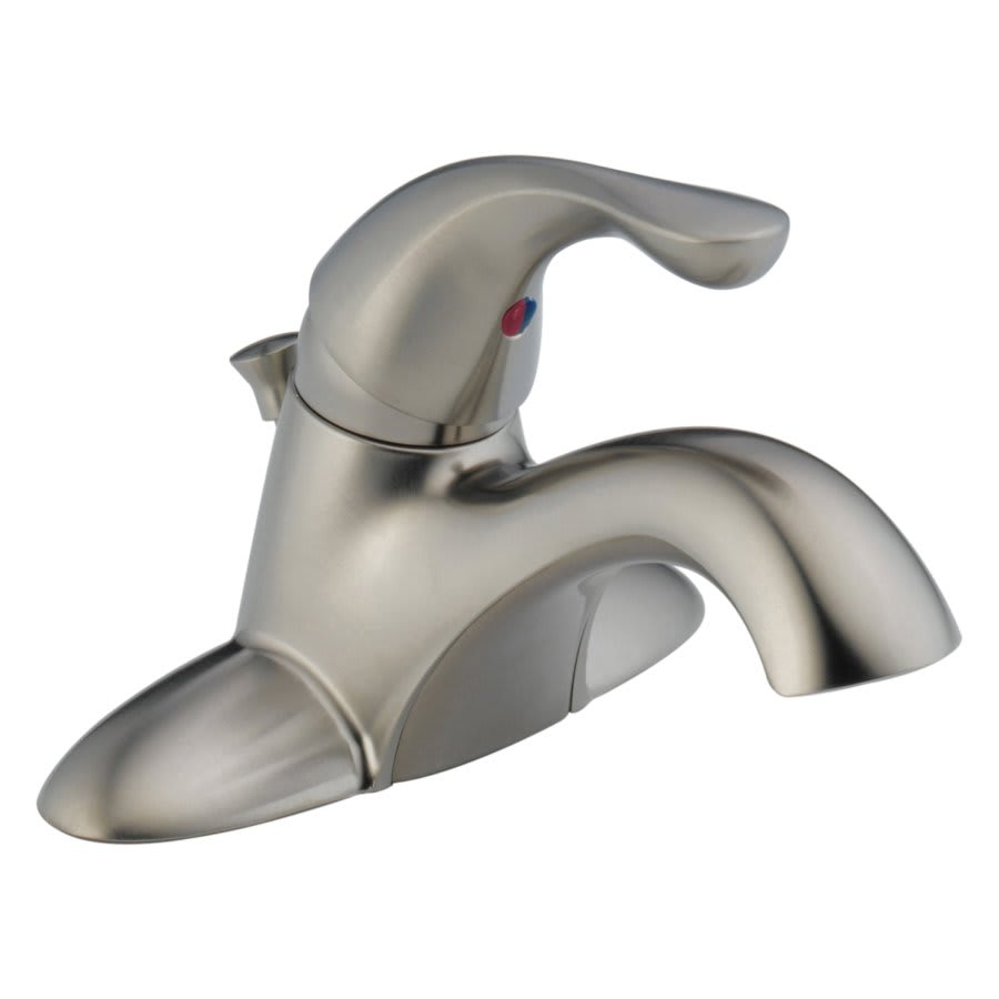 Classic Centerset Lavatory Faucet, ADA, 1 Handle, 3-Hole, 1.2 gpm, Stainless