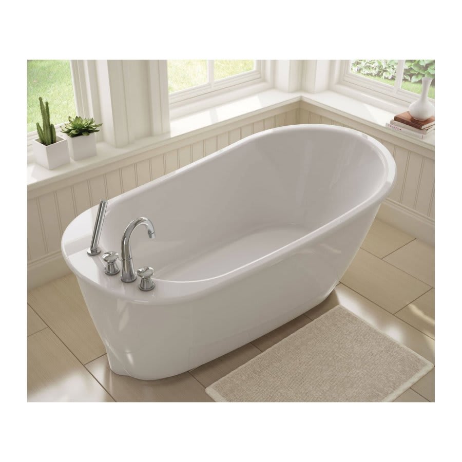 Sax Freestanding Tub, 60-1/8 x 32 x 25 in, End Drain, White