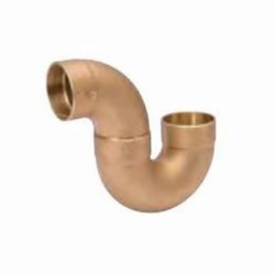 DWV Suction Line P-Trap, 1-1/2 in, C, Copper