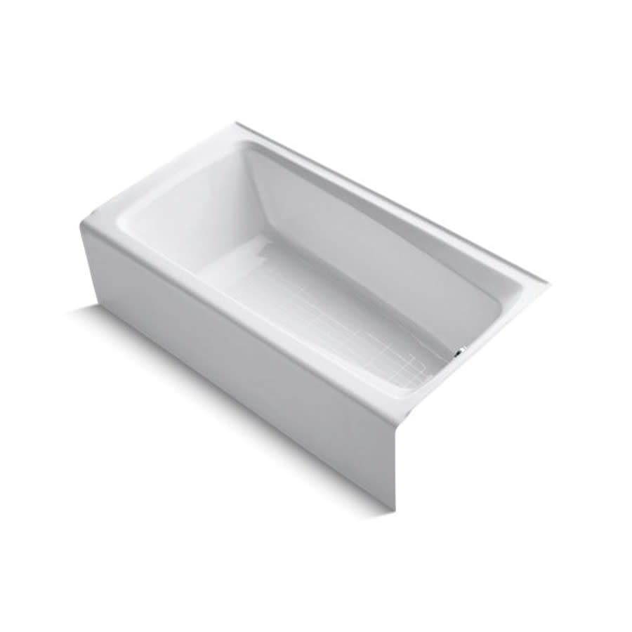 Mendota® Alcove Tub, ADA, 60 x 32 x 16-1/4 in, Right Hand Drain, White