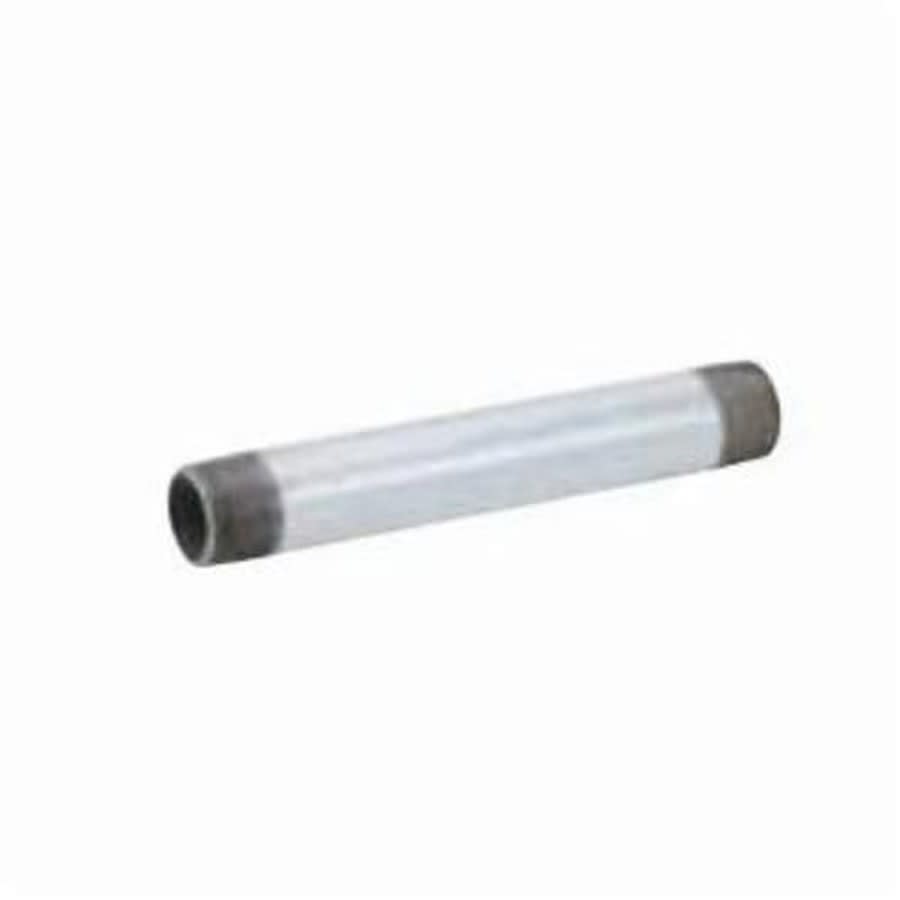 Nipple, 2 in, 5-1/2 in L, MNPT, Steel, Galvanized, SCH 40/STD