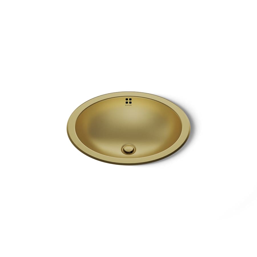 Bachata 16-11/16" Oval Stainless Steel Undermount Bathroom Sink with Overflow
