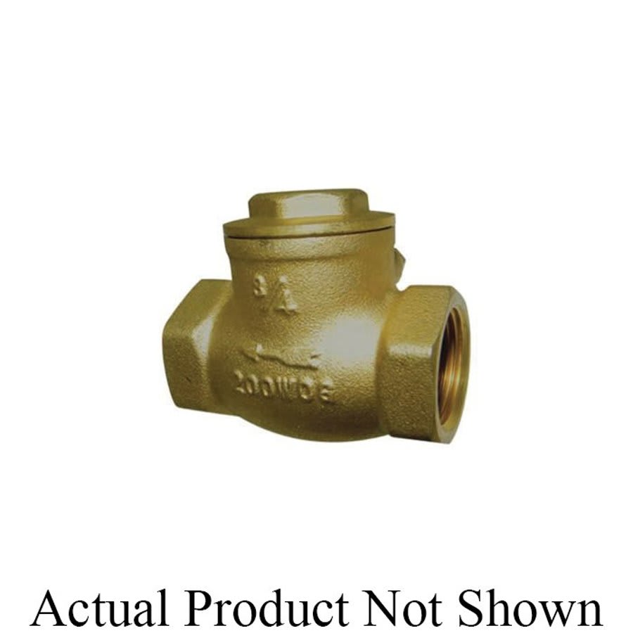 Swing Check Valve, 1/2 in, FNPT, Brass
