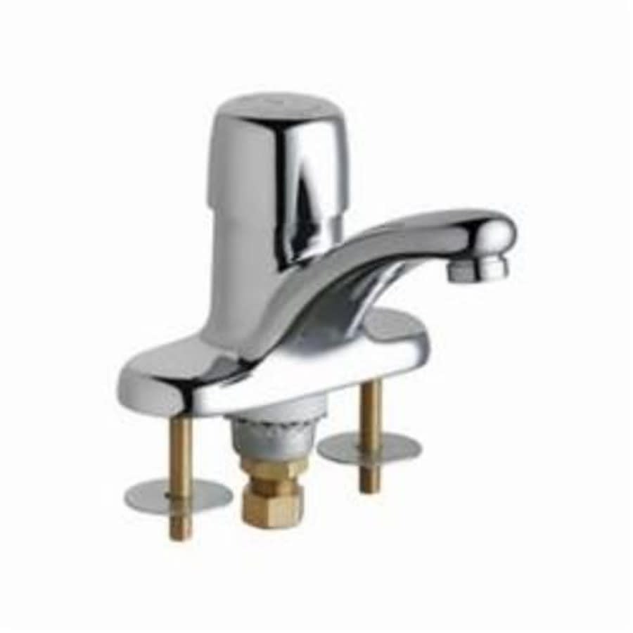 Metering Lavatory Faucet, ADA, 1 Handle, 2-Hole, 0.5 gpm, Polished Chrome