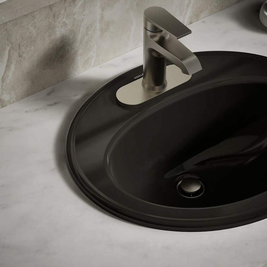 Pennington 20-1/4" Drop In Bathroom Sink with 3 Holes Drilled and Overflow