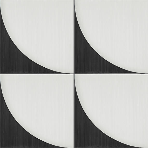 Scenario Nero Crescent Square, Crescent 8X8 Matte
