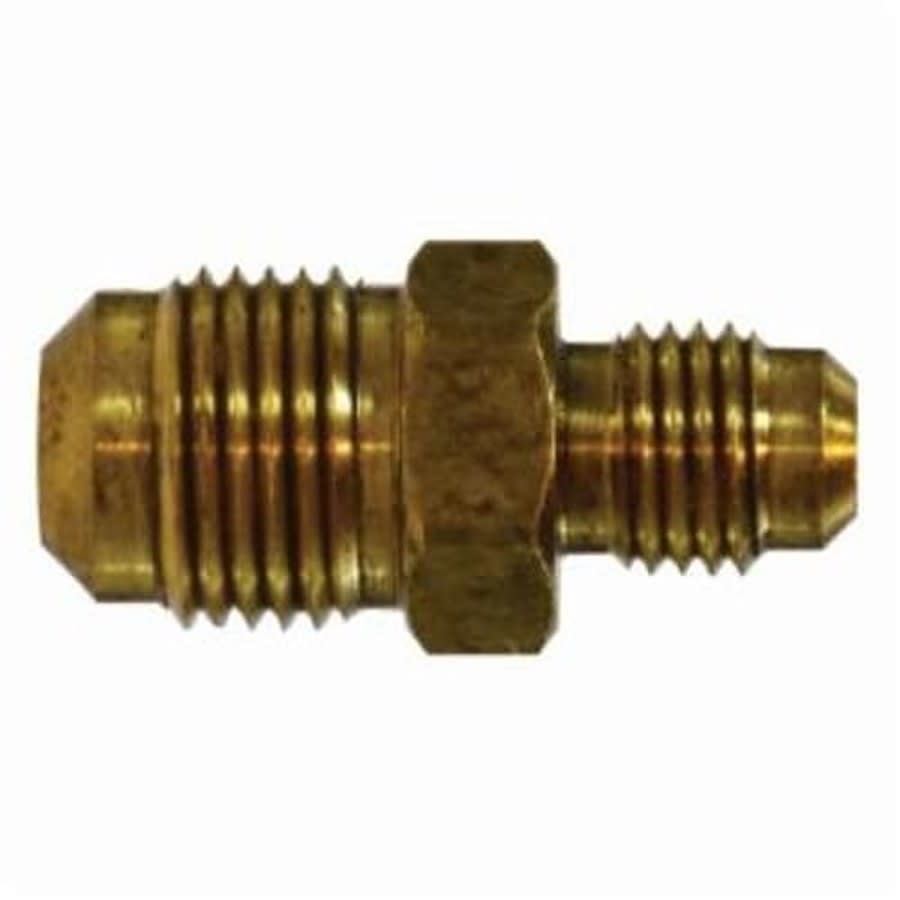 Union, 5/8 x 1/2 in, Flare, Brass, Rough Brass