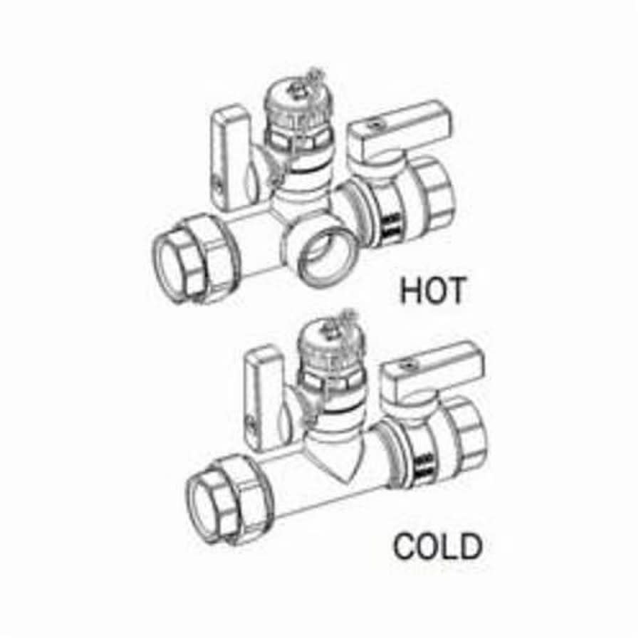 Service Valve Kit, 3/4 in, IPS, 125 psi, Brass Body