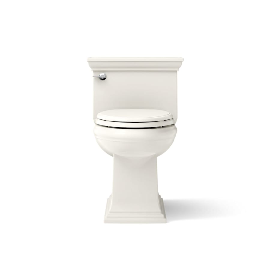 Memoirs 1.28 GPF Compact Elongated One-Piece Comfort Height Toilet with AquaPiston and Glenbury Quiet-Close Seat Included