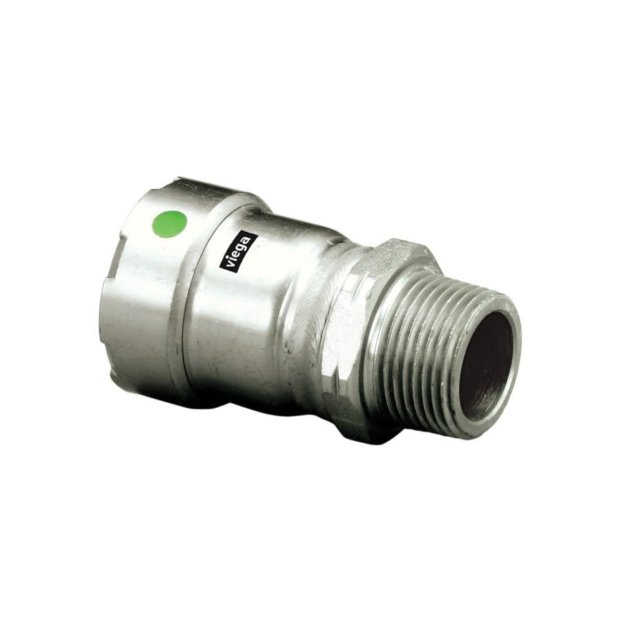 Male Adapter, 1 in, Press x MNPT, 316/316L Stainless Steel