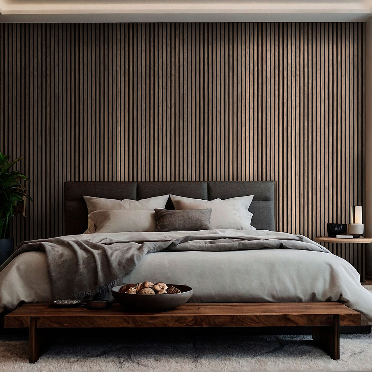 Tawny Acoustic Wood Slat Panels