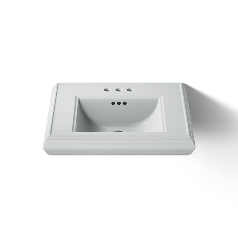 Memoirs Classic 24" Fireclay Pedestal Bathroom Sink with 3 Holes Drilled and Overflow